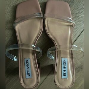 Steve Madden Lilah Heeled Sandal Tan Size 8 worn once